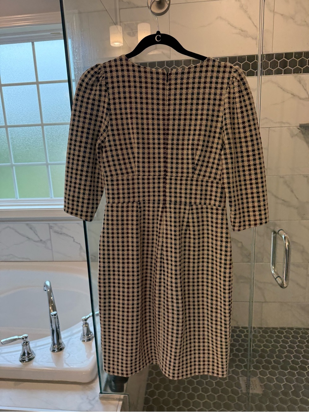 Ann Taylor Houndstooth Sheath Dress - Picture 2 of 5